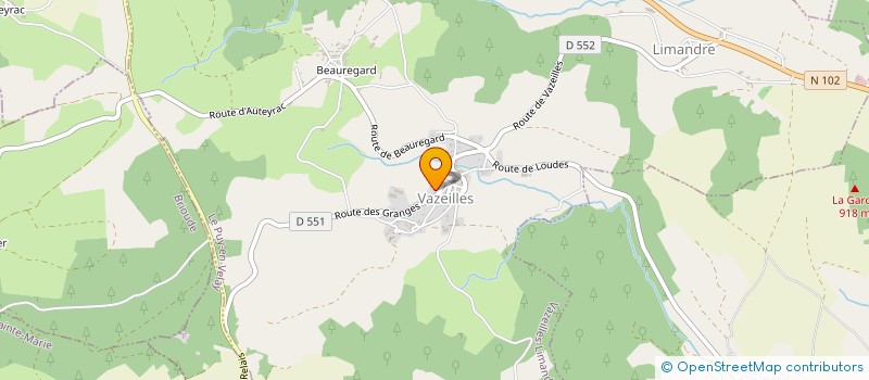 localisation de l'entreprise GAEC DES COLLINES à SAINT-JEAN-DE-NAY