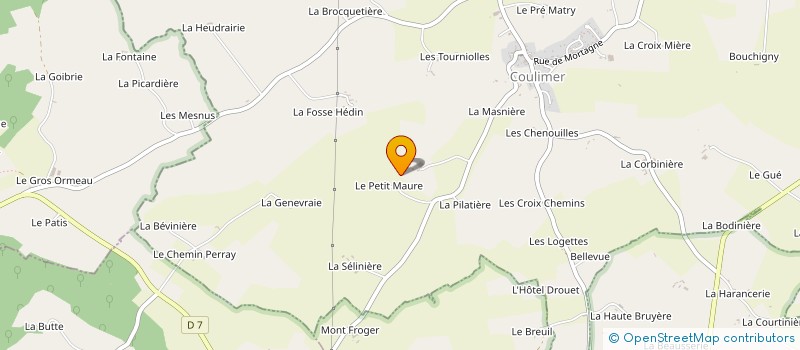 localisation de l'entreprise GAEC DES COLLINES à COULIMER