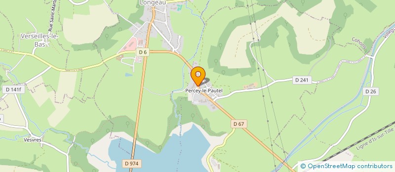 localisation de l'entreprise GAEC DES COLLINES à LONGEAU-PERCEY
