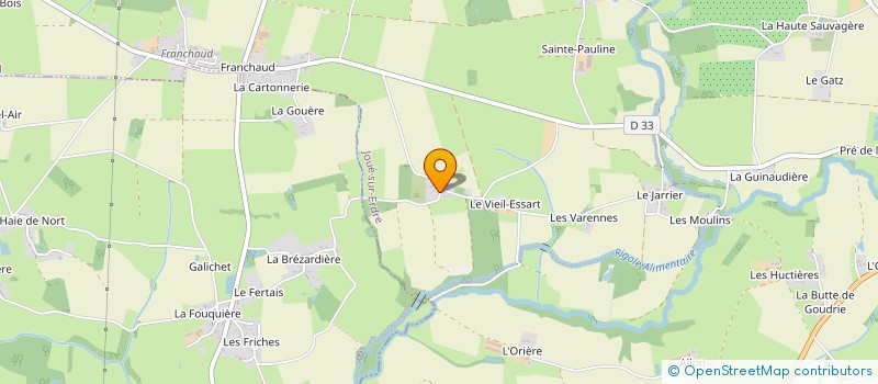 localisation de l'entreprise GAEC DES CORMIERS à PANNECE