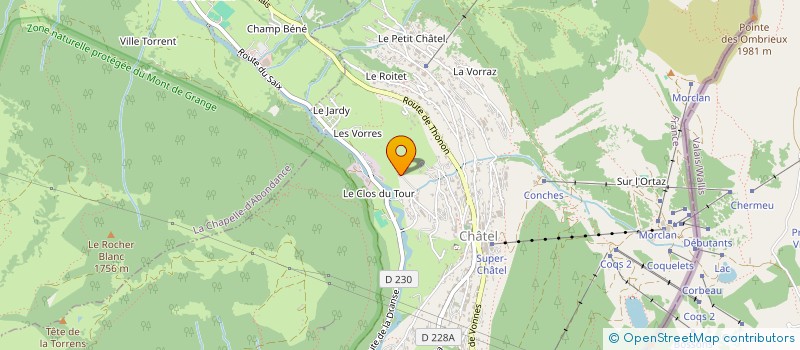 localisation de l'entreprise GAEC DES CORNETTES DE BISE à CHATEL