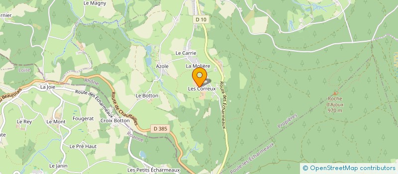 localisation de l'entreprise GAEC DES CORREUX à PROPIERES