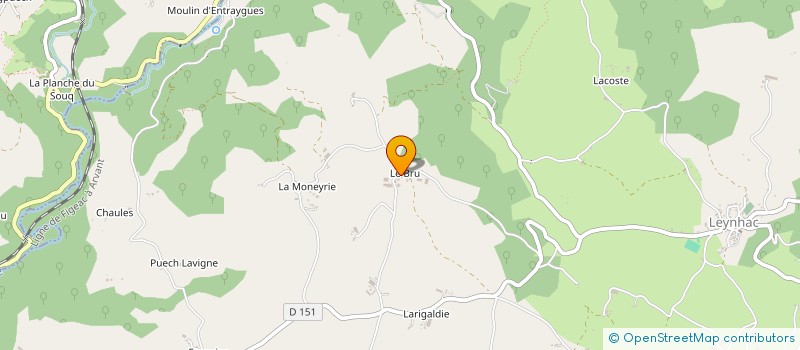 localisation de l'entreprise GAEC DES COTEAUX à LEYNHAC