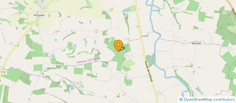 localisation de l'entreprise GAEC DES COTEAUX DE BORDENEUVE  SAINT-PUY