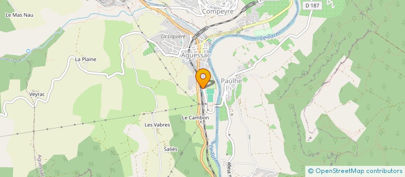 localisation de l'entreprise GAEC DES COTES DE LA GARDE  COMPEYRE