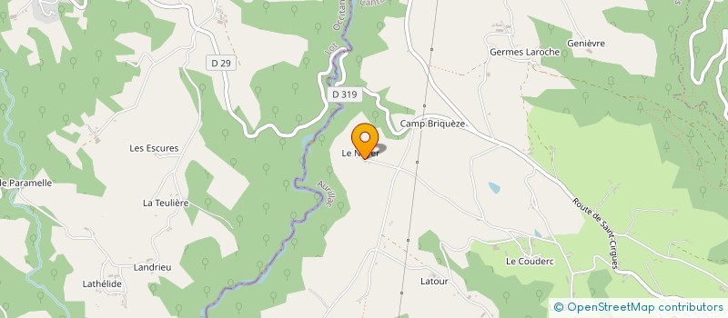 localisation de l'entreprise GAEC DES COUMBELS à MAURS