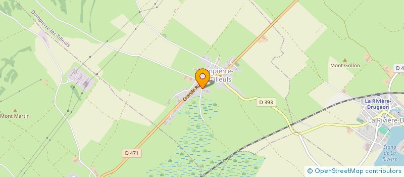 localisation de l'entreprise GAEC DES COURLIS à DOMPIERRE-LES-TILLEULS