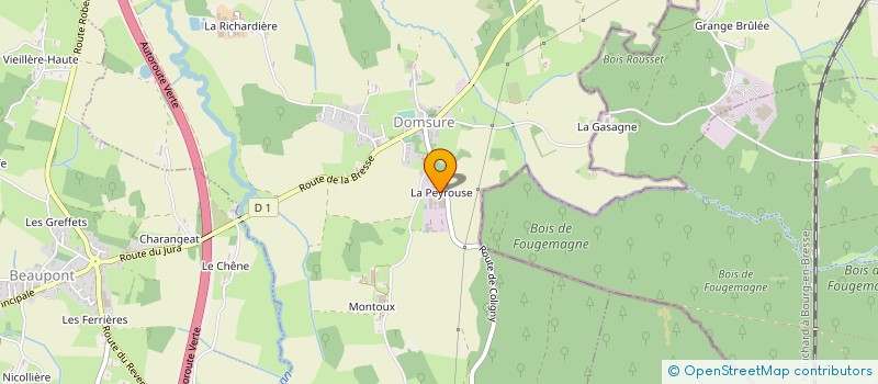 localisation de l'entreprise GAEC DES COURS à DOMSURE