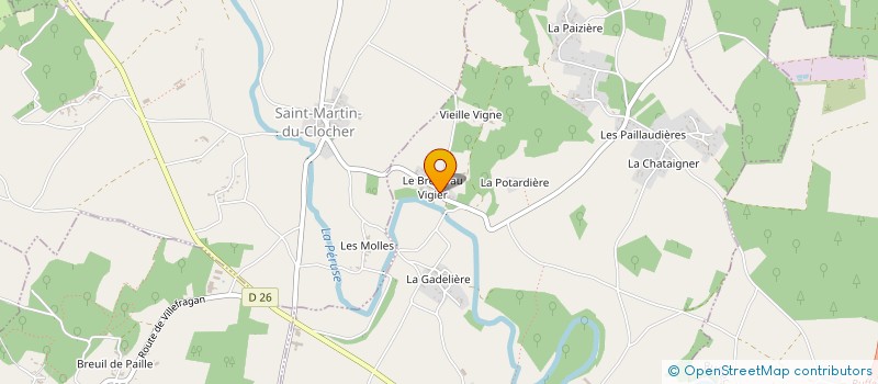 localisation de l'entreprise GAEC DES COURTEAUX à SALLES-DE-VILLEFAGNAN