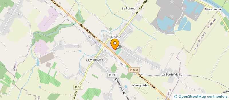 localisation de l'entreprise GAEC DES COURTS à NOHIC