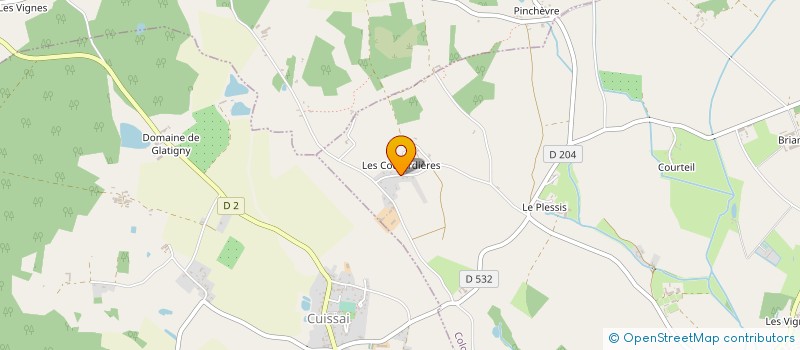 localisation de l'entreprise GAEC DES COUTARDIERES à COLOMBIERS