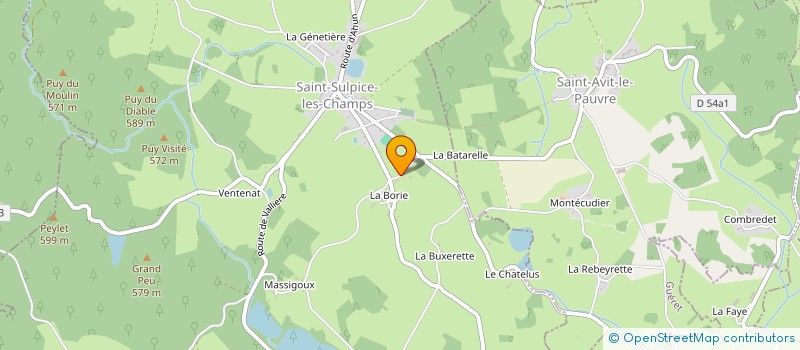 localisation de l'entreprise GAEC DES COUTURES à SAINT-SULPICE-LES-CHAMPS