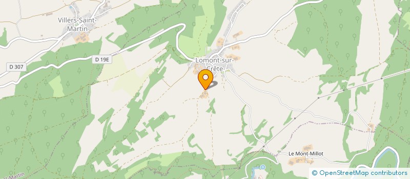 localisation de l'entreprise GAEC DES CRAILLOTS  LOMONT-SUR-CRETE