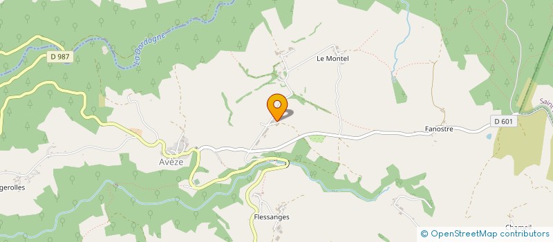 localisation de l'entreprise GAEC DES CROIX DE CHAZELLES à AVEZE