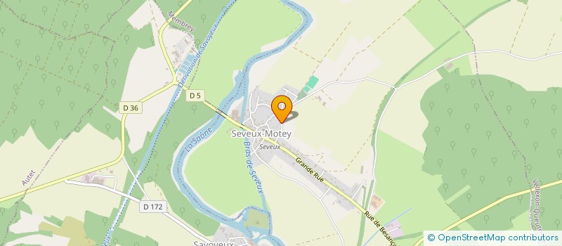 localisation de l'entreprise GAEC DES CROTS  SEVEUX-MOTEY