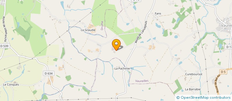 localisation de l'entreprise GAEC DES CYGNES  VAUREILLES