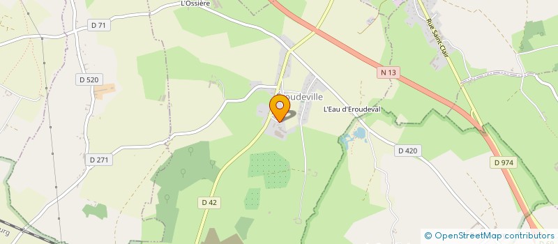 localisation de l'entreprise GAEC DES DAMIENS à EROUDEVILLE