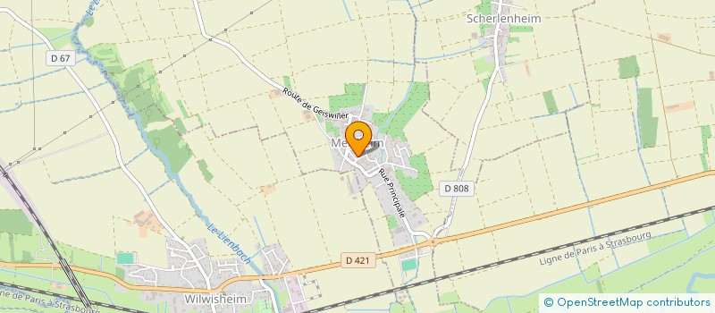 localisation de l'entreprise GAEC DES DEUX BANS à MELSHEIM