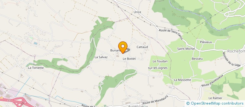 localisation de l'entreprise GAEC DES DEUX CEDRES à AVRESSIEUX