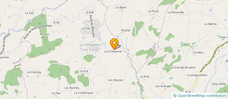 localisation de l'entreprise GAEC DES DEUX CHAPELLES à LA CHAPELLE-SUR-COISE