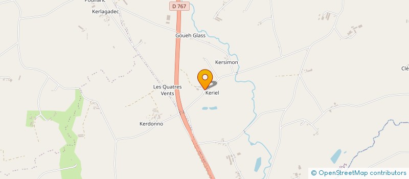 localisation de l'entreprise GAEC DES DEUX CHENES  EVELLYS