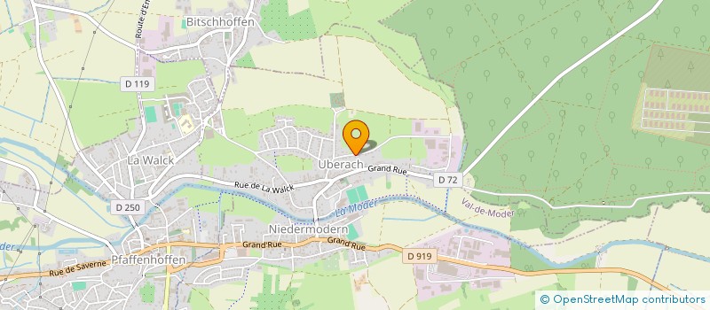 localisation de l'entreprise GAEC DES DEUX COLLINES à BITSCHHOFFEN