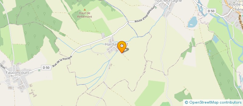 localisation de l'entreprise GAEC DES DEUX COURS à HARDANCOURT