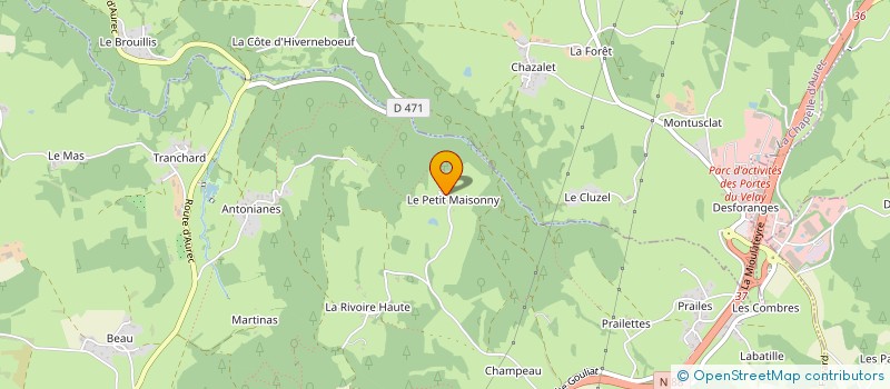 localisation de l'entreprise GAEC DES DEUX ETANGS à MONISTROL-SUR-LOIRE