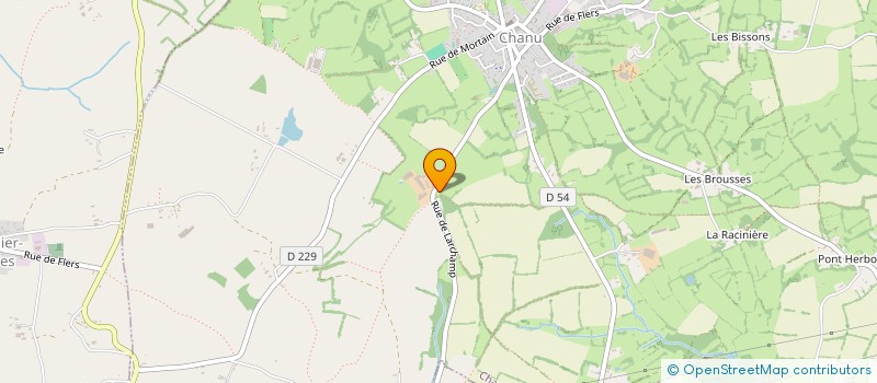 localisation de l'entreprise GAEC DES DEUX FONTAINES à CHANU