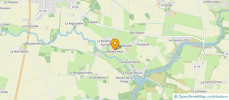 localisation de l'entreprise GAEC DES DEUX HORIZONS à MOISDON-LA-RIVIERE