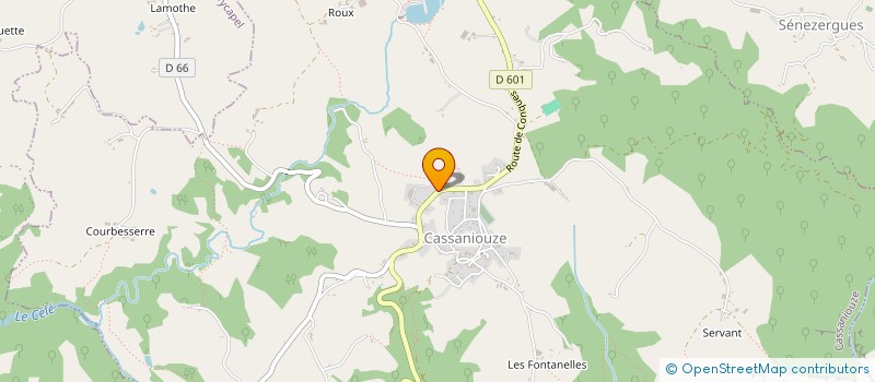 localisation de l'entreprise GAEC DES DEUX ILOTS à CASSANIOUZE