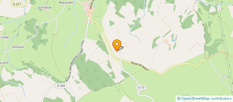 localisation de l'entreprise GAEC DES DEUX MARES  SALLES-CURAN