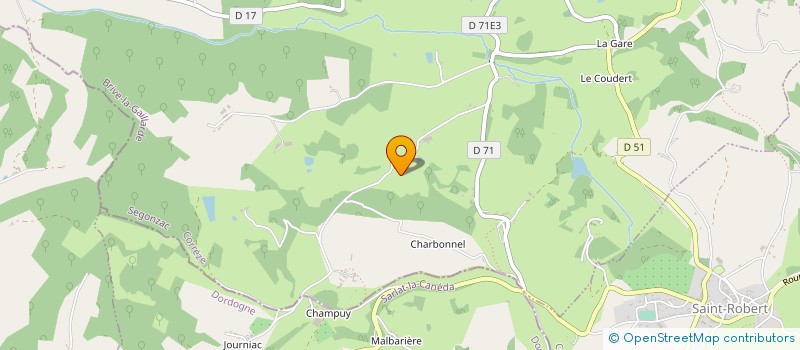 localisation de l'entreprise GAEC DES DEUX PUYS  SEGONZAC