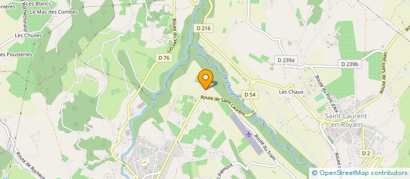 localisation de l'entreprise GAEC DES DEUX RIVES à SAINT-JEAN-EN-ROYANS