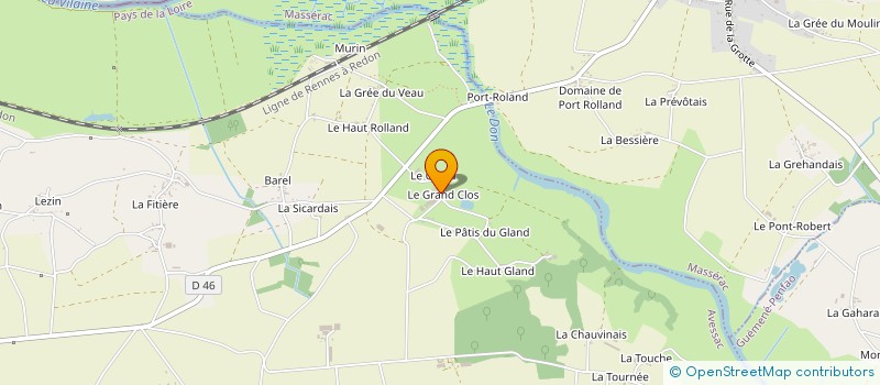 localisation de l'entreprise GAEC DES DEUX RIVIERES à AVESSAC