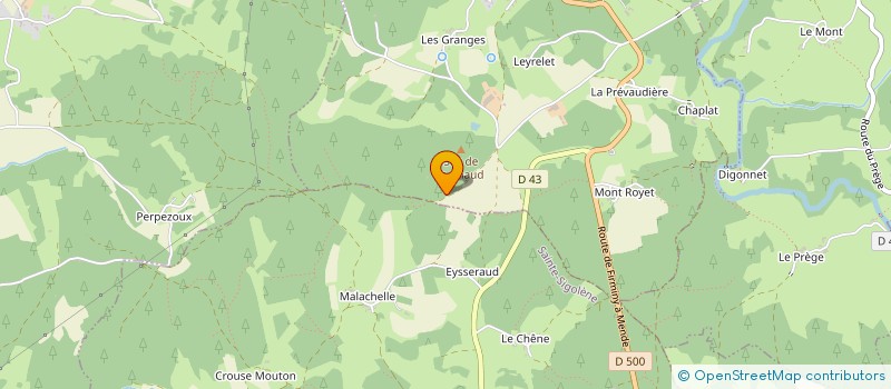localisation de l'entreprise GAEC DES DEUX-ROCHES à SAINT-DIDIER-EN-VELAY
