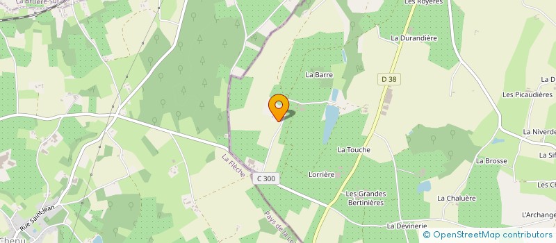 localisation de l'entreprise GAEC DES DEUX SAINTS à SAINT-AUBIN-LE-DEPEINT