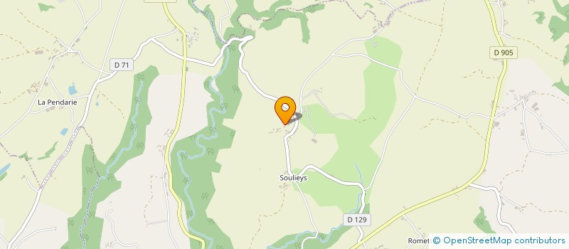 localisation de l'entreprise GAEC DES DEUX SAPINS  LA SALVETAT-PEYRALES