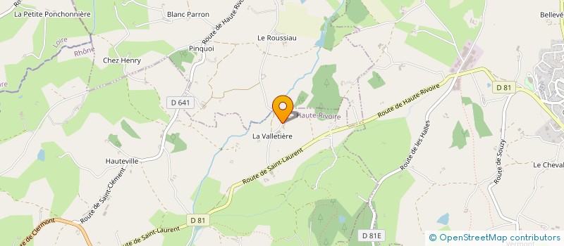 localisation de l'entreprise GAEC DES DEUX TILLEULS  HAUTE-RIVOIRE