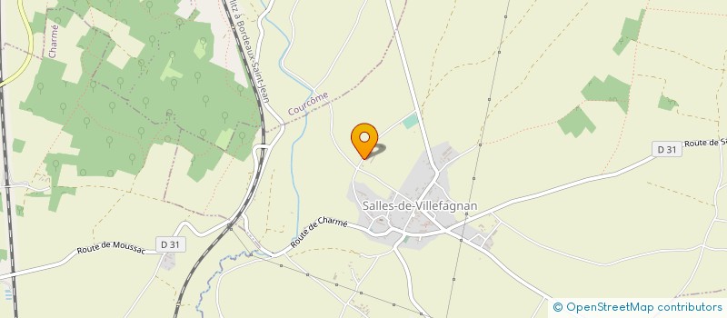 localisation de l'entreprise GAEC DES DEUX TOURS à SALLES-DE-VILLEFAGNAN