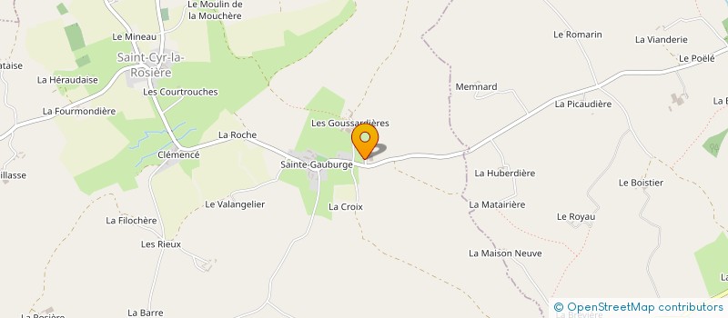 localisation de l'entreprise GAEC DES DEUX TOURS à SAINT-CYR-LA-ROSIERE