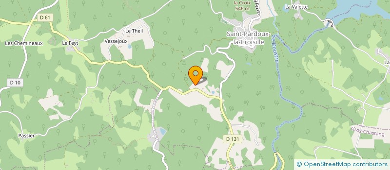localisation de l'entreprise GAEC DES DEUX VALLEES à GROS-CHASTANG