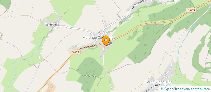 localisation de l'entreprise GAEC DES DEUX VALLEES OSTER  MARANGE-ZONDRANGE