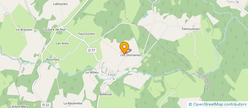 localisation de l'entreprise GAEC DES DOMAINES  FEYT