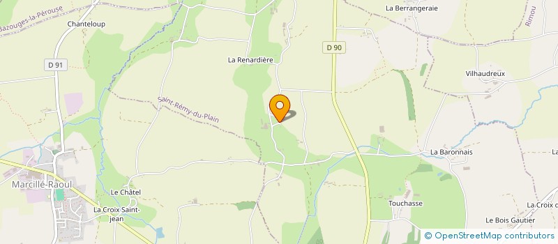 localisation de l'entreprise GAEC DES DOMAINES à SAINT-REMY-DU-PLAIN
