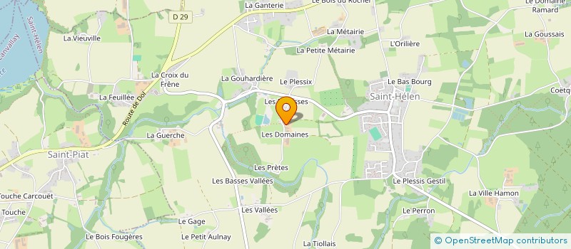 localisation de l'entreprise GAEC DES DOMAINES  SAINT-HELEN