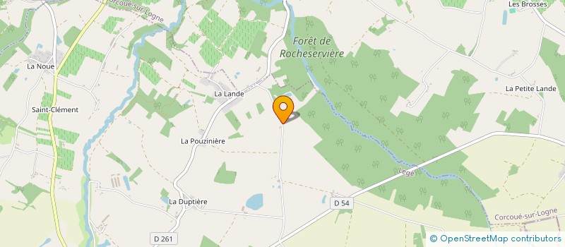localisation de l'entreprise GAEC DES EAUX CALMES à CORCOUE-SUR-LOGNE