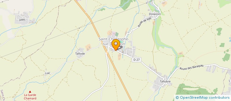 localisation de l'entreprise GAEC DES ECHALLES à ST CHRISTOPHE SUR DOLAIZON