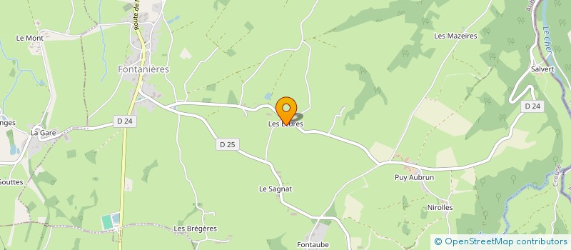 localisation de l'entreprise GAEC DES ECURES à FONTANIERES