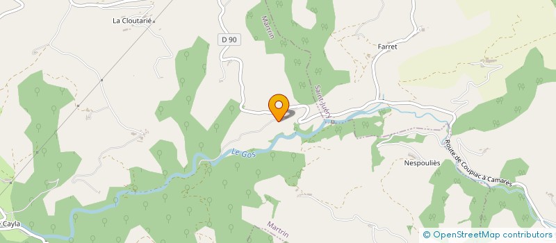 localisation de l'entreprise GAEC DES ESCLAVELS  SAINT-JUERY